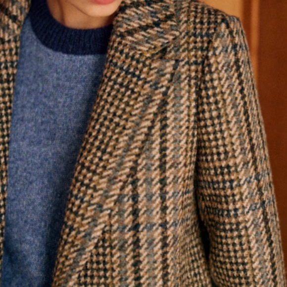 Sezane Jack Jacket in Portsmouth Check - Picture 2 of 16
